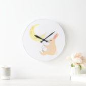 Horloge à ballon Lapin & Lune (Maison)