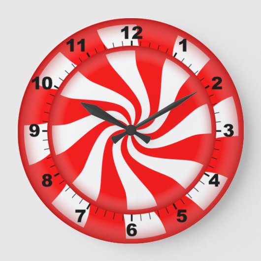 Horloge à bonbons de menthe poivrée (Recto)