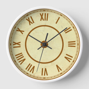 Horloge à chiffres romains vintage