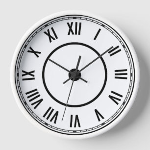 Horloge à chiffres romains vintage