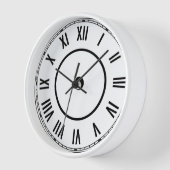 Horloge à chiffres romains vintage (Angle)
