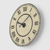 Horloge à chiffres romains vintage (Angle)