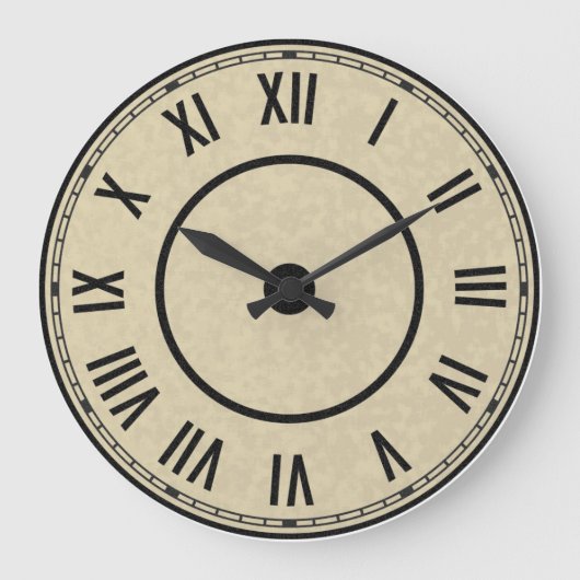 Horloge à chiffres romains vintage (Recto)