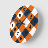 Horloge à cordonnier orange et bleu (Angle)