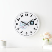 Horloge à dent blanche heureuse (Maison)
