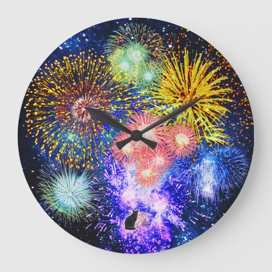 Horloge à explosions de feux d'artifice (Recto)