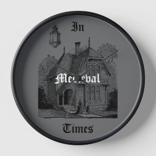 Horloge À l'époque médiévale Gris foncé gothique vintage
