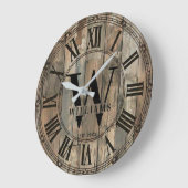 Horloge à monogramme de la famille Williams de sty (Angle)