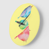 Horloge à mur d'oiseaux (Angle)