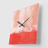 Horloge à peinture rouge roulée (Angle)