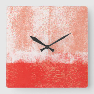 Horloge à peinture rouge roulée