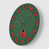 Horloge à pois coccinelle (Angle)