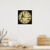 Horloge à regarder Petite affiche Impression (Cuisine)