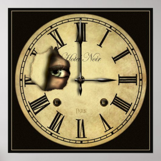 Horloge à regarder Petite affiche Impression (Devant)