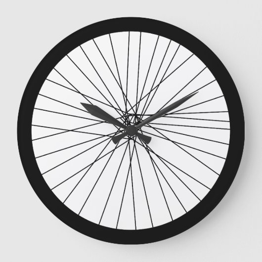 Horloge à roue à vélo (graphique 2D imprimé) (Recto)