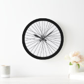 Horloge à roue à vélo (graphique 2D imprimé) (Maison)