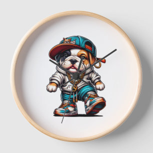 Horloge à thème Bouledogue