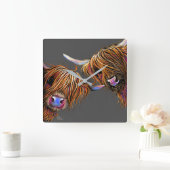 Horloge à vache Highland ‘ S&N’ de Shirley MacArth (Maison)