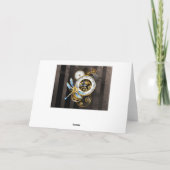 Horloge à vapeur avec libellule mécanique (Dos)