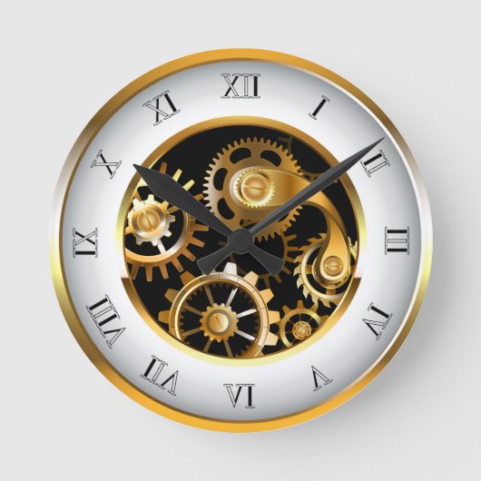 Horloge à vapeur avec libellule mécanique (Recto)