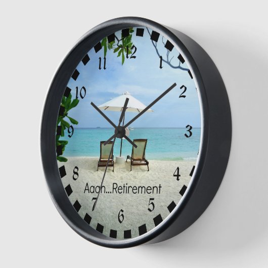 Horloge Aaah...Retraite (Angle)