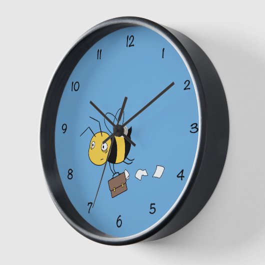 Horloge Abeille d'affaires, abeille fatiguée et stressée t (Angle)