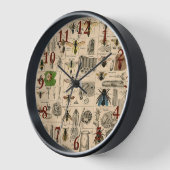 Horloge Abeille Insecte Bug Wasp Nature Peinture des abeil (Angle)