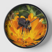 Horloge - Abeille sur Orange Flower (Recto)