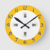 Horloge - Abeilles jaunes et noires (Recto)