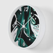 Horloge Abstract elegant fluide marble liquide (Angle)