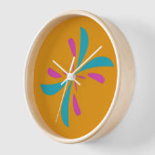 Horloge Abstrait simple Motif de vol papillon (Angle)