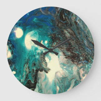 Horloge Abstraite avec fluide pour l'acrylique des