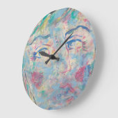 Horloge Abstraite colorée "fantaisie" (Angle)