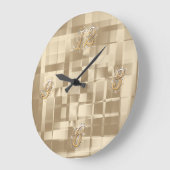 Horloge Abstraite dorée (Angle)