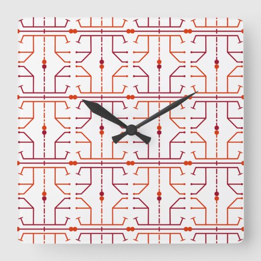 Horloge Abstraite du Motif Hiéroglyphe (Recto)