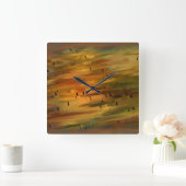 Horloge Abstraite rouille (Maison)