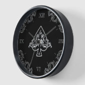 Horloge Ace de Spades Black Casino (Angle)