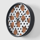 Horloge Acorn Black Dots Automne Y2K Motif (Angle)