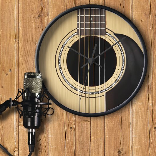 Horloge acoustique de guitare