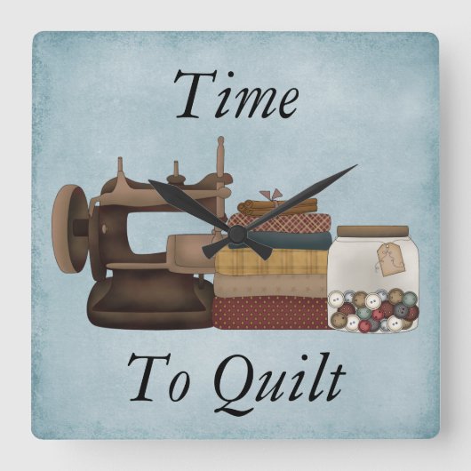 Horloge acrylique du temps de la courtepointe (Recto)