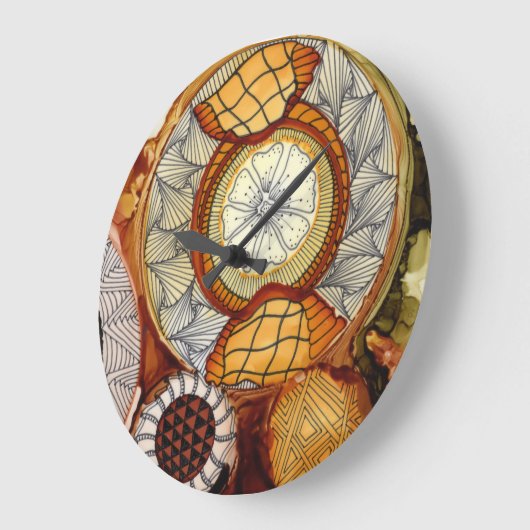 Horloge acrylique ronde machine (Angle)