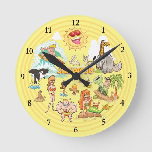 Horloge acrylique San Diego California (Recto)