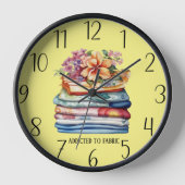 Horloge addict de tissu mignon ajouter salle de couture de (Recto)