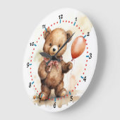 Horloge adorable à l'ours mignon pour la chambre d (Angle)