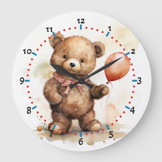 Horloge adorable à l'ours mignon pour la chambre d (Recto)