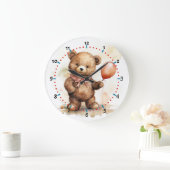Horloge adorable à l'ours mignon pour la chambre d (Maison)