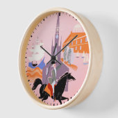 Horloge Affiche De Voyage Pour Allegheny Airlines À Boston (Angle)