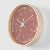 Horloge Affirmations positives (Angle)