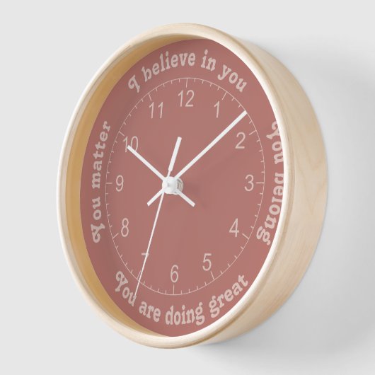 Horloge Affirmations positives (Angle)