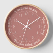 Horloge Affirmations positives (Recto)